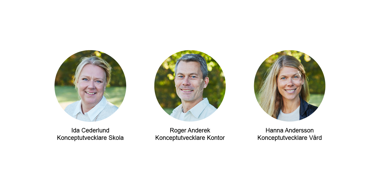 Kontaktbild –Ida Cederlund, Roger Anderek och Hanna Andersson