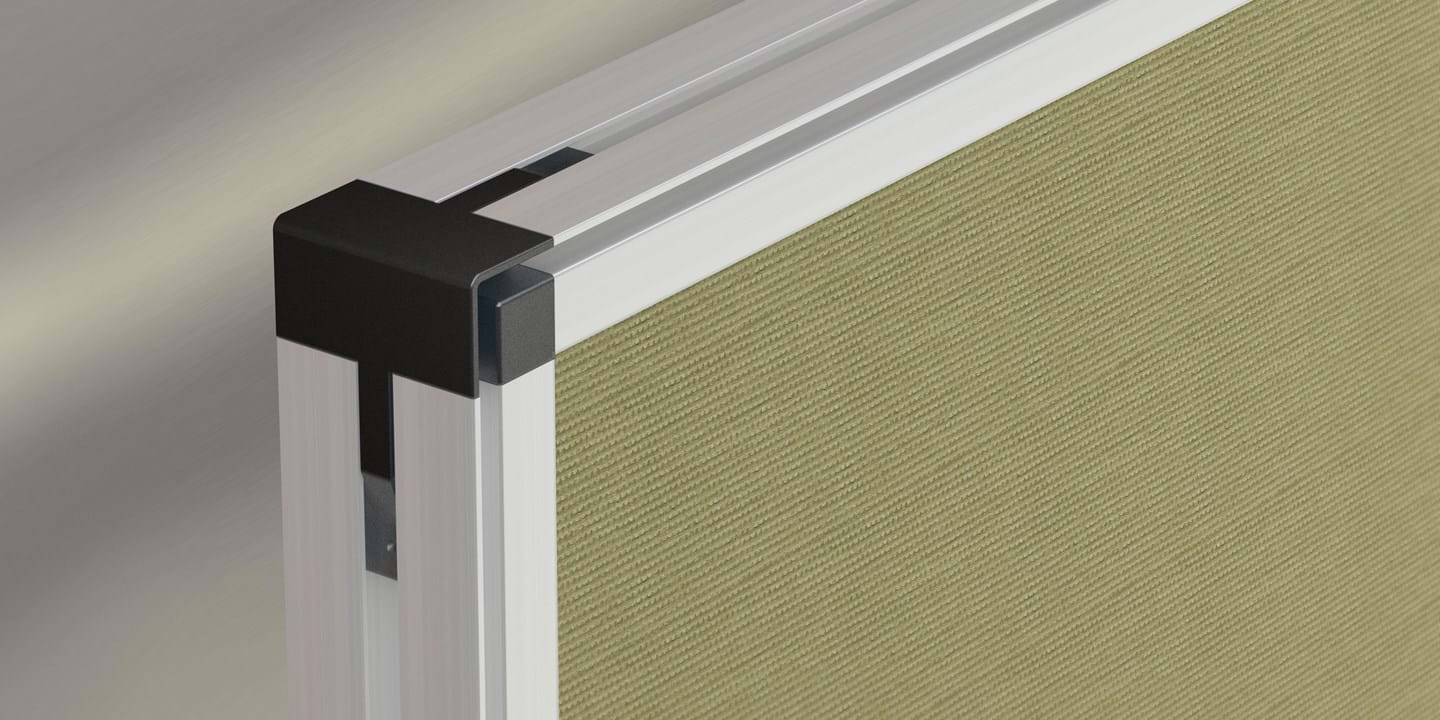 Connect Thinline Corner installed on Akusto Wall
