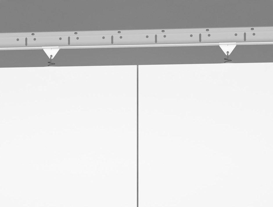 Hygiene Advance Baffle C3 instalace v řadách